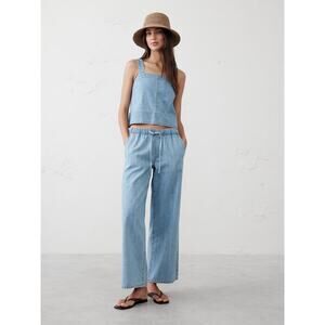 Banana Republic Denim Topstitch Tank Top - S Denim